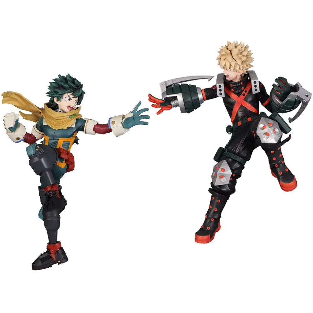 Anime MHA Figure Midoriya Izuku Action Figurine Bakugou Katsuki Figure Combat Style Model Collection Doll Toy Boys Girls Gifts
