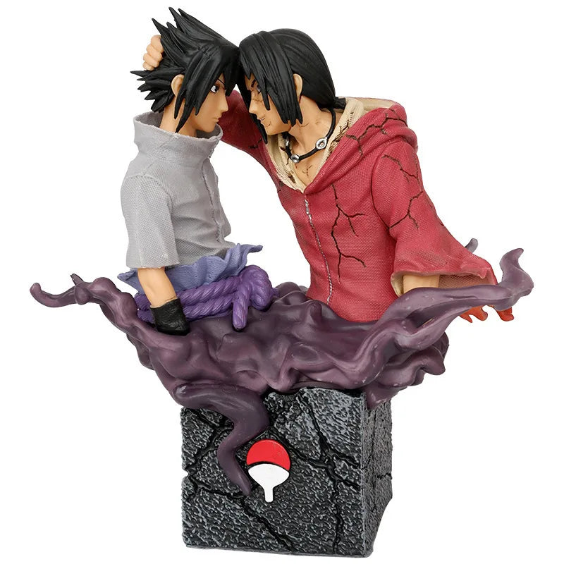 Naruto anime characters Sasuke Uchiha and Itachi Uchiha