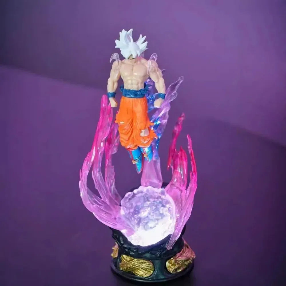 Anime Dragon Ball Figure with Light Ultra Instinct / Saiyan Son Goku
