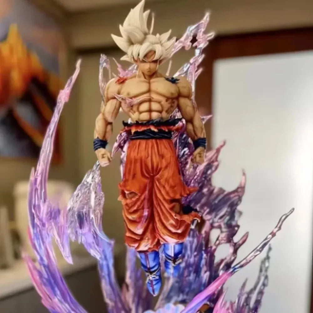 Anime Dragon Ball Figure with Light Ultra Instinct / Saiyan Son Goku