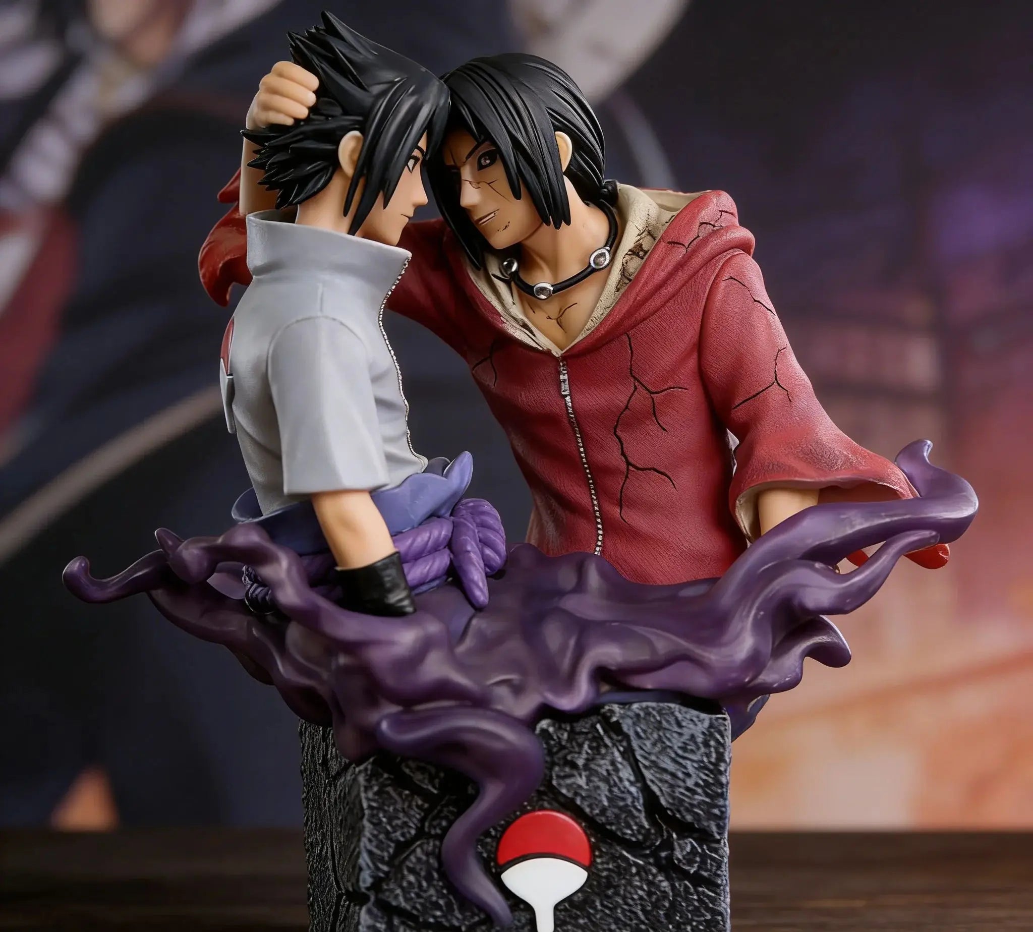 Naruto anime characters Sasuke Uchiha and Itachi Uchiha
