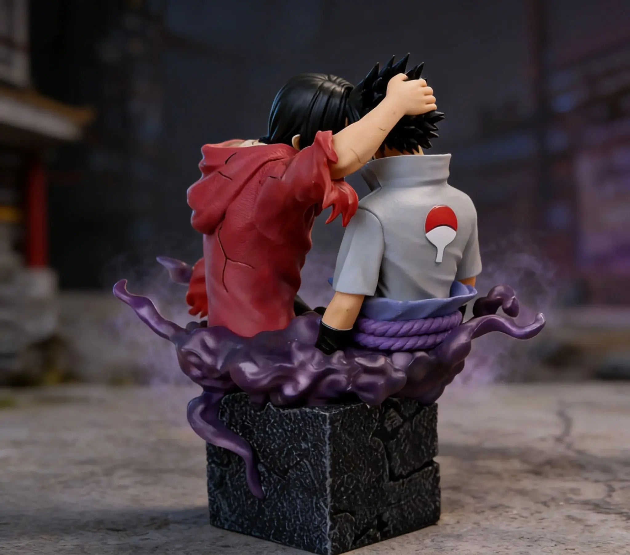 Naruto anime characters Sasuke Uchiha and Itachi Uchiha