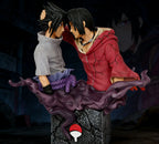 Naruto anime characters Sasuke Uchiha and Itachi Uchiha
