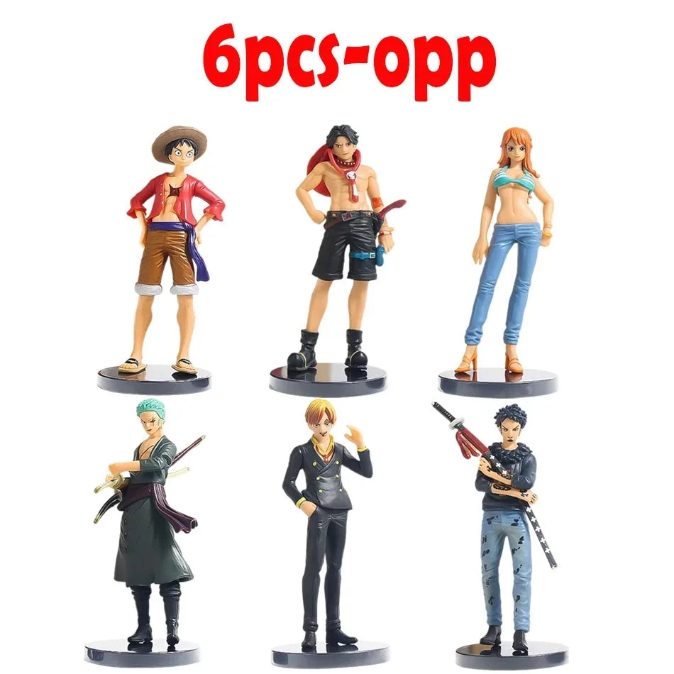 6pcs One Piece Anime Figures