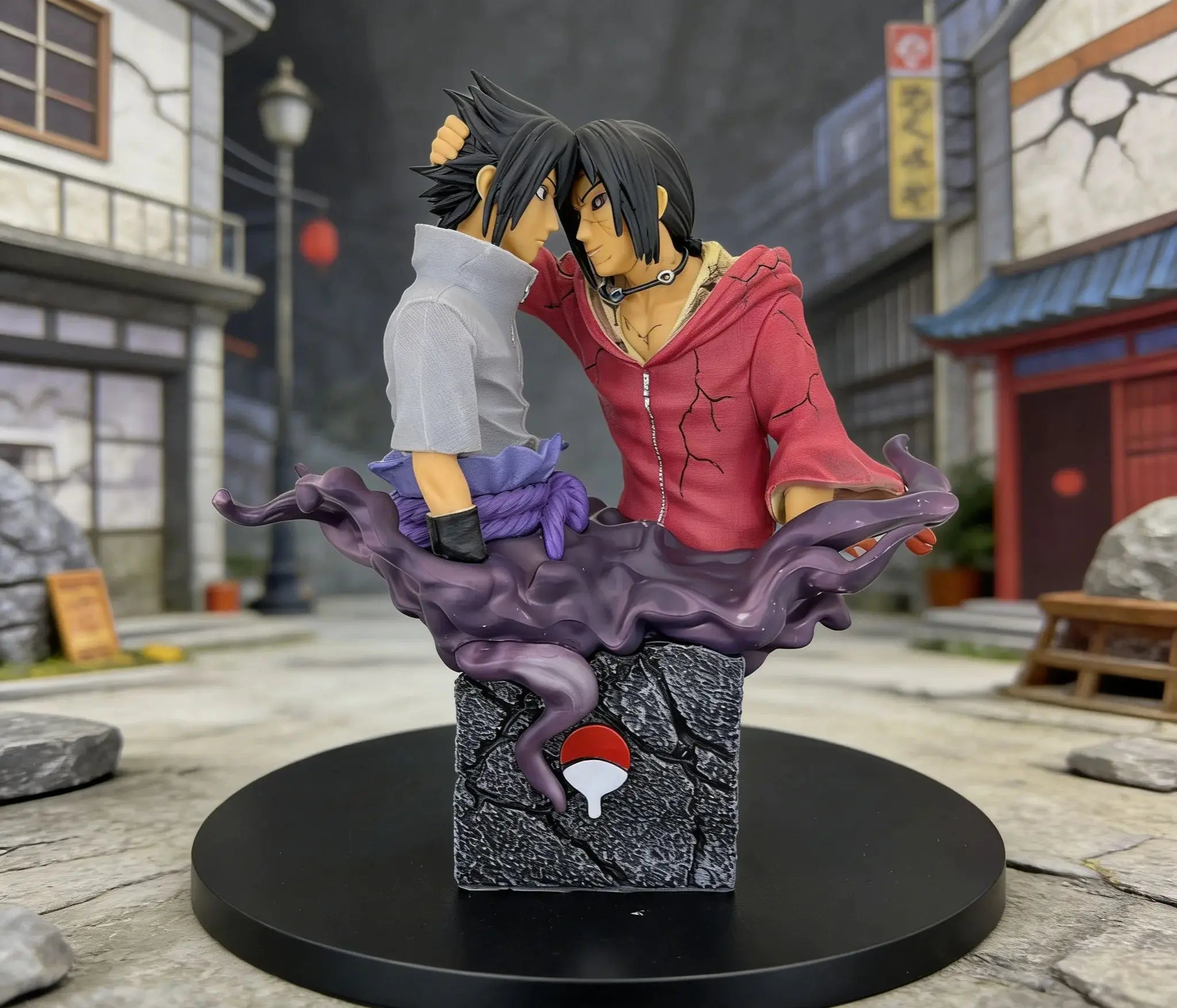 Naruto anime characters Sasuke Uchiha and Itachi Uchiha