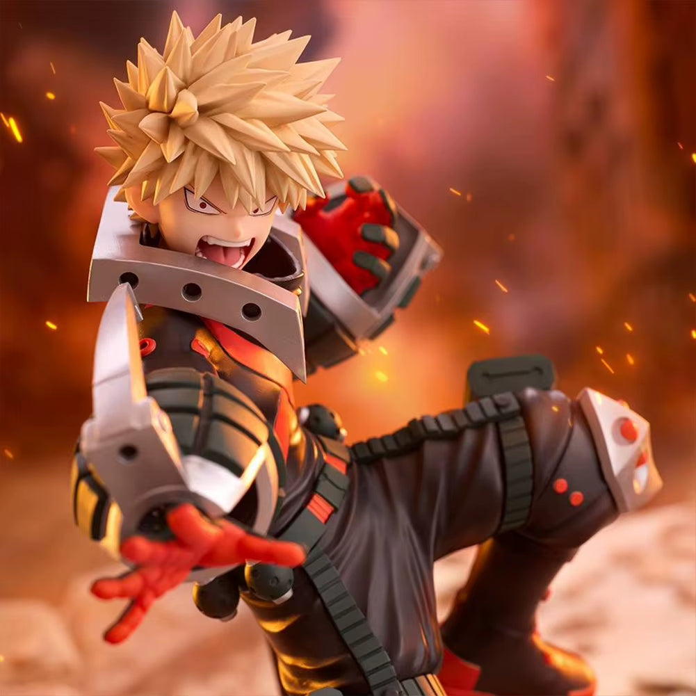 Anime MHA Figure Midoriya Izuku Action Figurine Bakugou Katsuki Figure Combat Style Model Collection Doll Toy Boys Girls Gifts